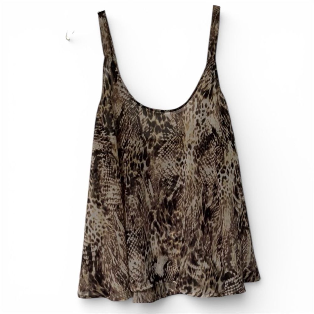 Show Me Your MuMu Animal Print flowy Camisole tank top